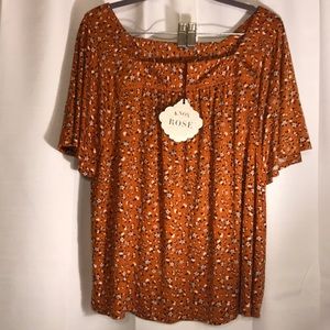 NWT Knox Rose Square Neck Top